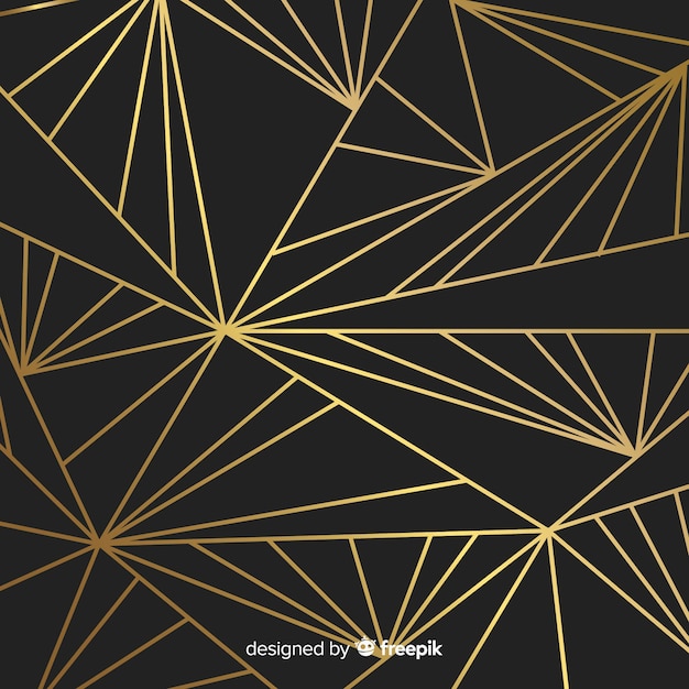 Free vector black and gold background