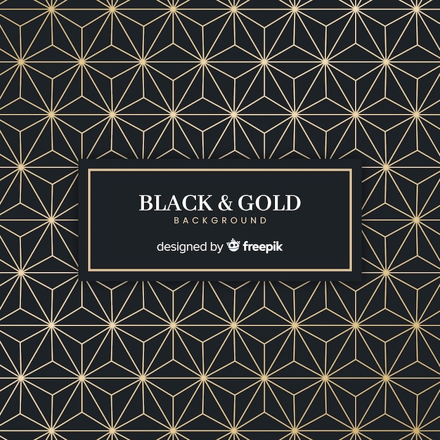 Free vector black and gold background