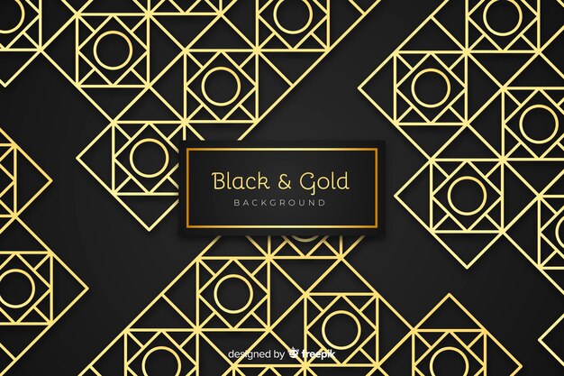 Black and gold background