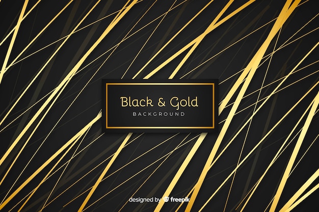 Free vector black and gold background