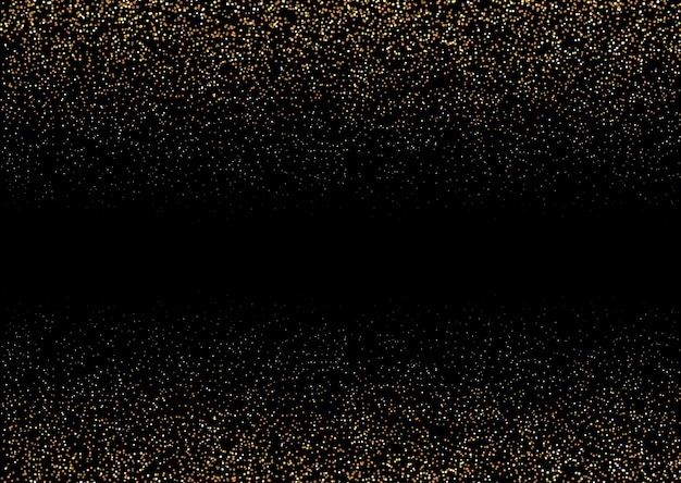 Free vector black and gold glitter background