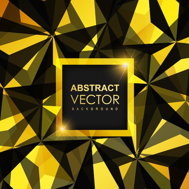 Free vector black & golden abstract background