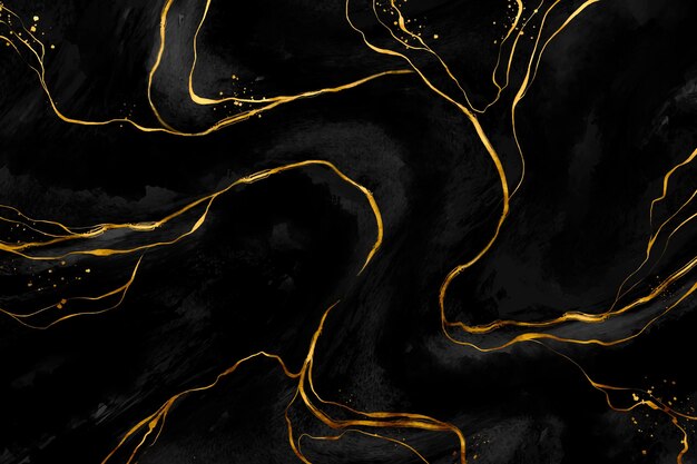 Black and golden marble background