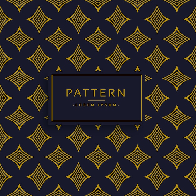 Black and golden pattern design background