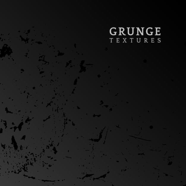 Black grunge distressed texture vector