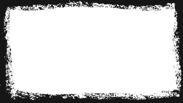 ストーリー​と​ソーシャルネットワークメディア用​の​黒い​グランジフレーム​169​.​ブラシ​ストローク付き​の​テンプレート​。​グランジオーバーレイ​と​長方形​の​境界線​。​白い​背景​で​隔離​の​ベクトル図