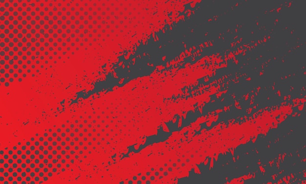 Free vector black grunge texture in red background