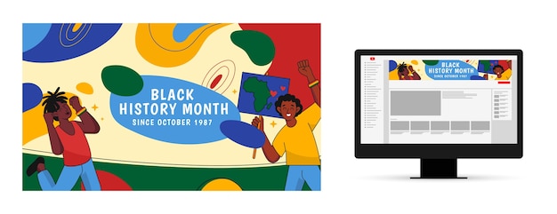 흑인 역사의 달 기념 YouTube 채널 아트