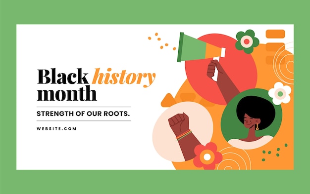 Black history month social media post template