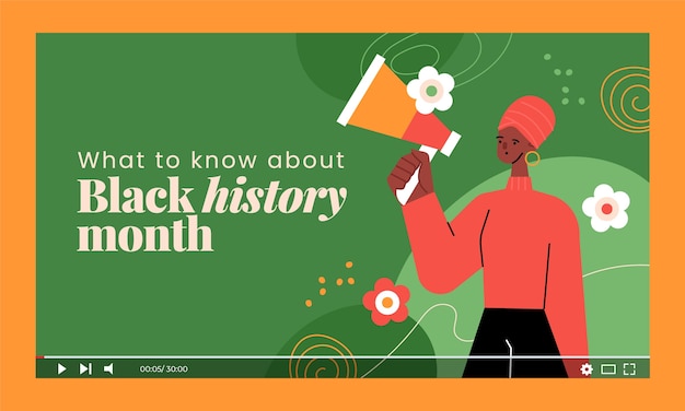 Black history month youtube thumbnail