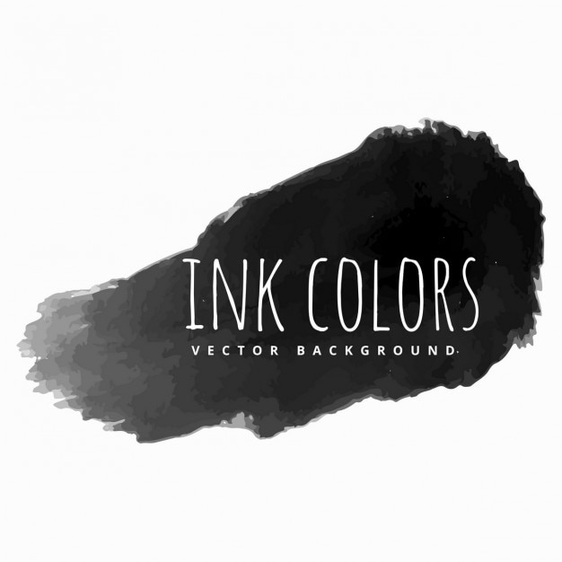 Free vector black ink paint strokes