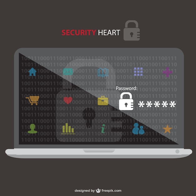 Black laptop security