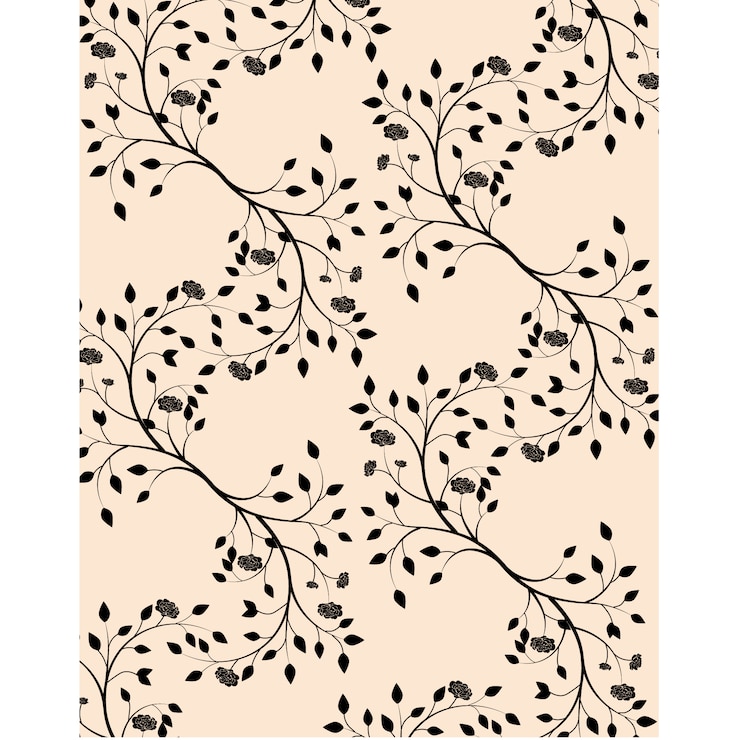 Free Vector black leaves pattern background