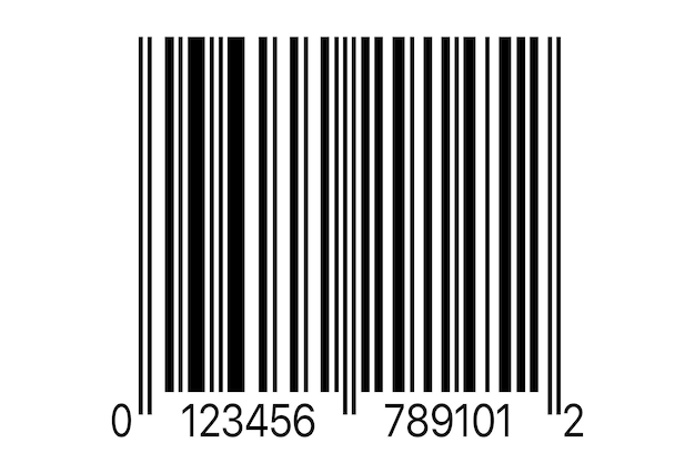 Free vector black lines barcode