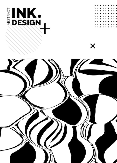 Free vector black lines poster template trendy abstract wavy backgrounds seamless striped patterns verticaldeformed lines and ripples geometry optical effects fashion print for textile and fabric