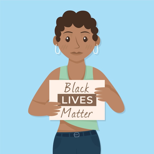 Free vector black lives matter concept