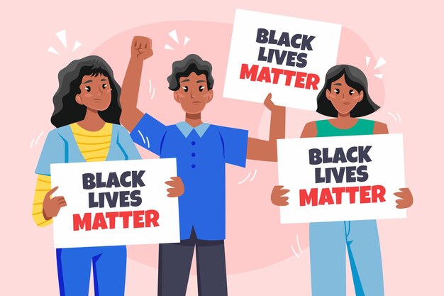 black lives matter concept