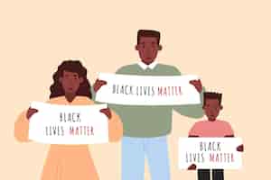 Free vector black lives matter concept