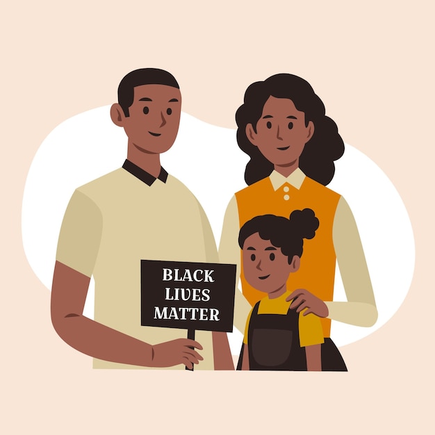 Free vector black lives matter concept