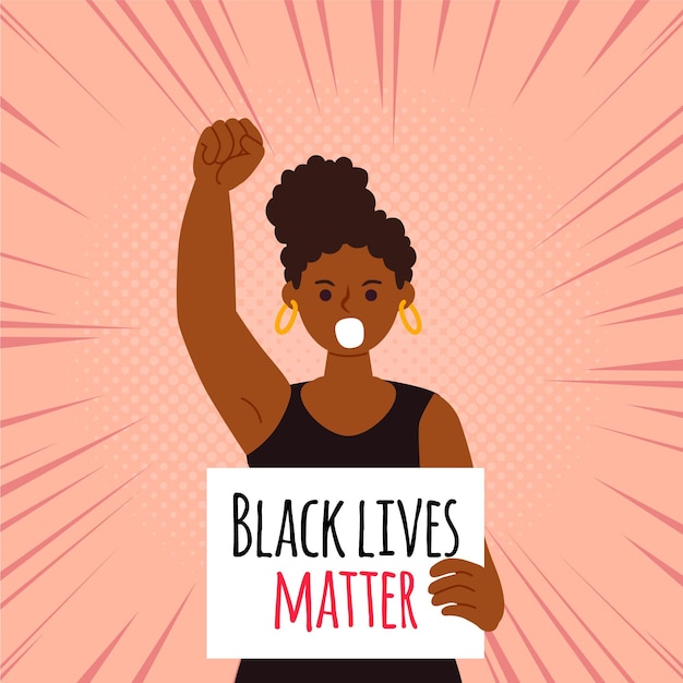 Free vector black lives matter concept