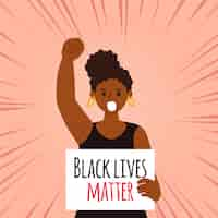 Free vector black lives matter concept