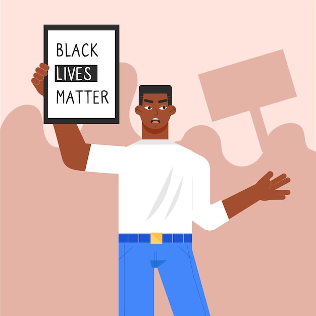 Free vector black lives matter concept