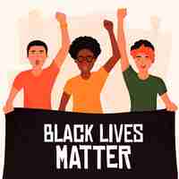 Free vector black lives matter concept