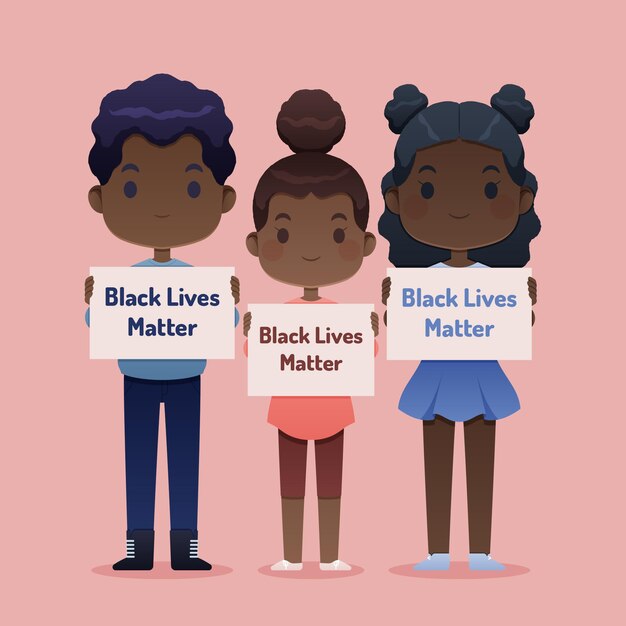 Free vector black lives matter concept