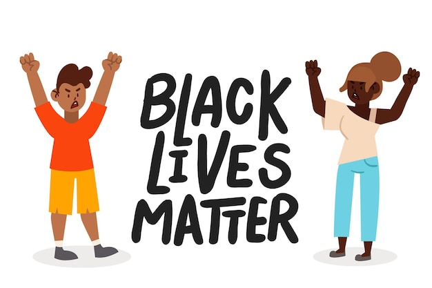 Free vector black lives matter illustration