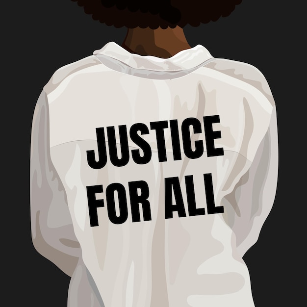 Black lives matter. justice for all social template vector