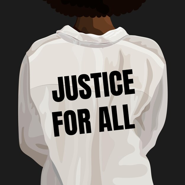 黒人の命は重要です。すべてのソーシャルテンプレートベクトルの正義