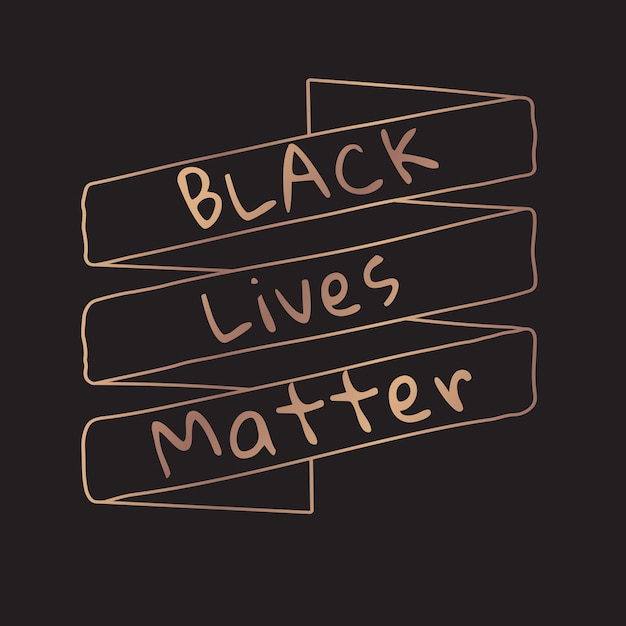 Black lives matter social banner
