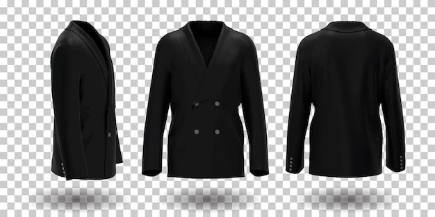 Free vector black male jacket