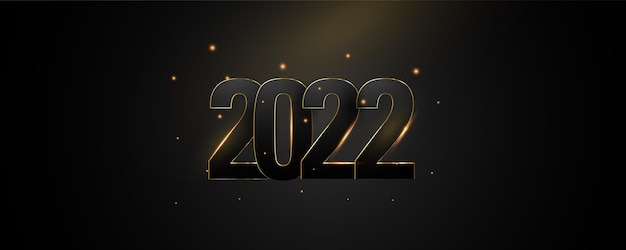 Black new year background. happy new year 2022 logo text design. holiday banner. speed light ray. background in realistic style. vector illustration 3d.