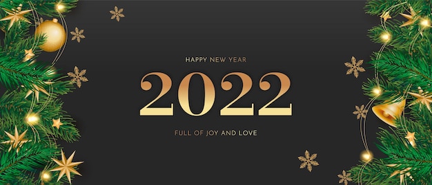 Free vector black new year background with realistic decoration