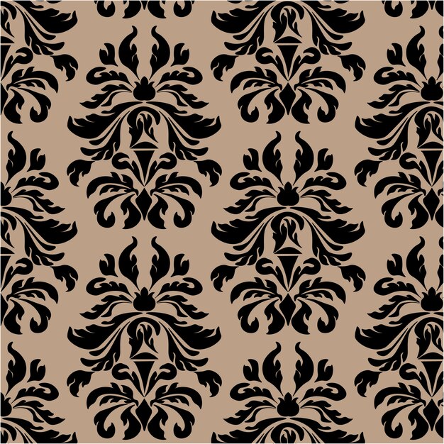 Black ornamental pattern background