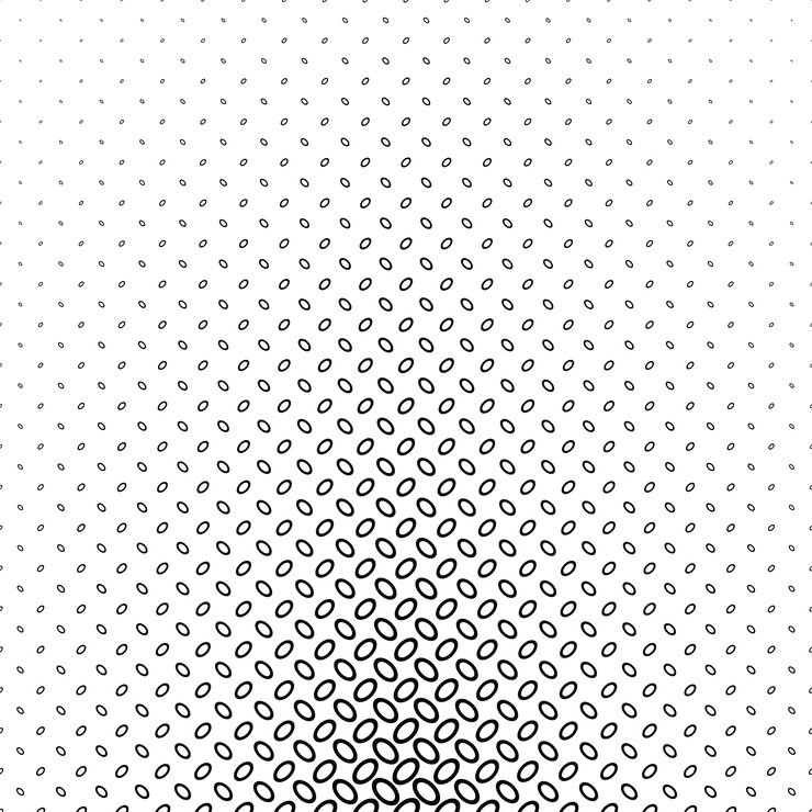 Free Vector black ovals pattern background