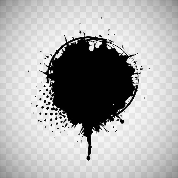 Free vector black paint stain