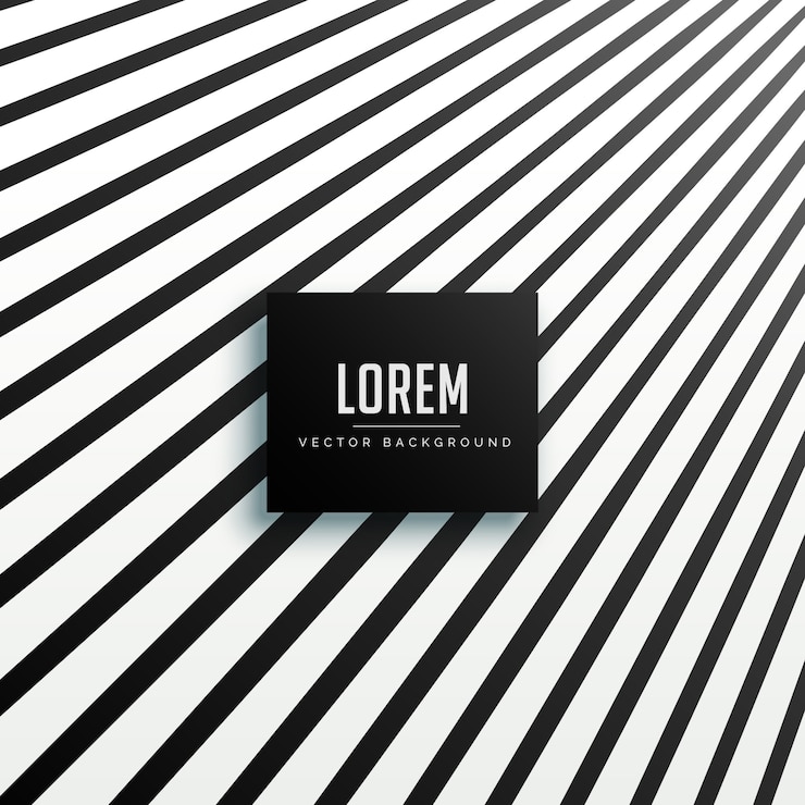 Free Vector black perspective lines background design