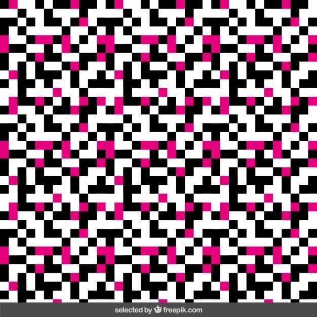 Free Vector black and pink pixel background