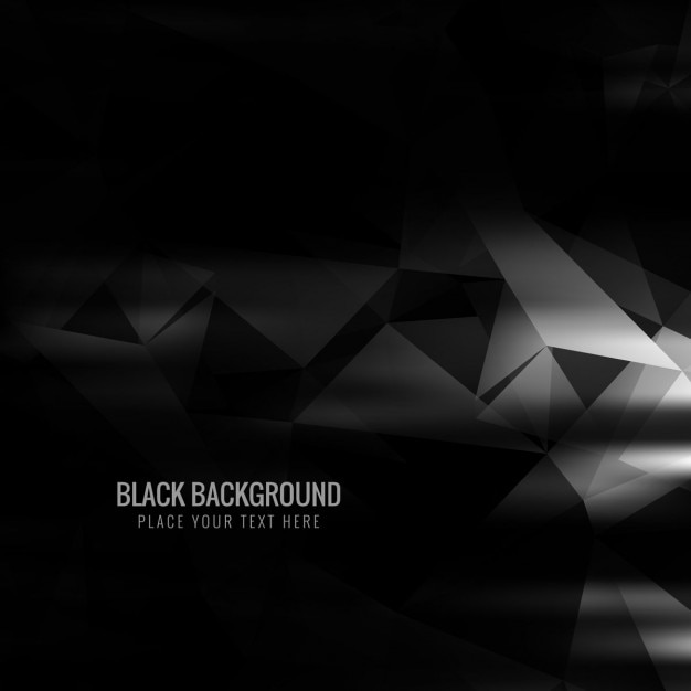 Black polygonal background