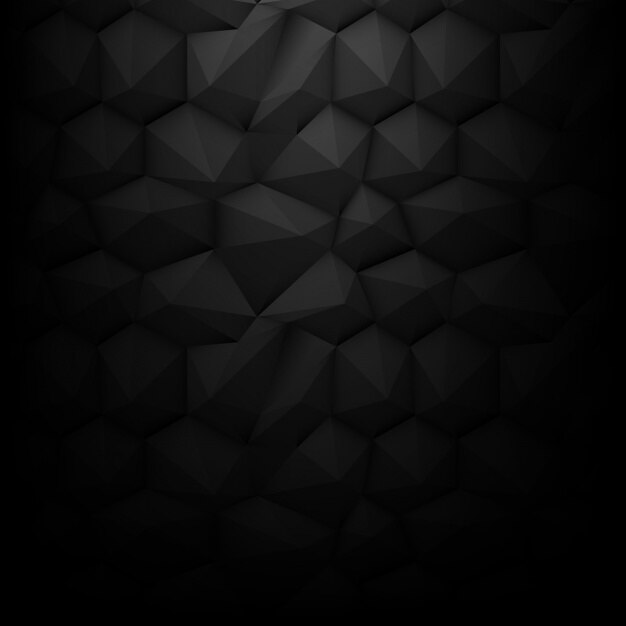 Black polygonal background