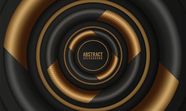 Free vector black premium abstract background with luxury gradient