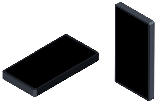 Black rectangular prism on white background