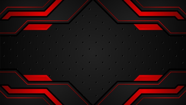 Black and red futuristic abstract background