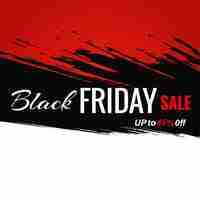 Free vector black, red and white background for black friday