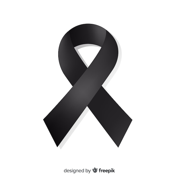 Black mourning ribbon Stock Vector by ©veleri 89361064