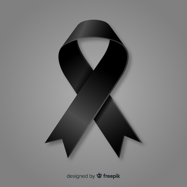 Free vector black ribbon background