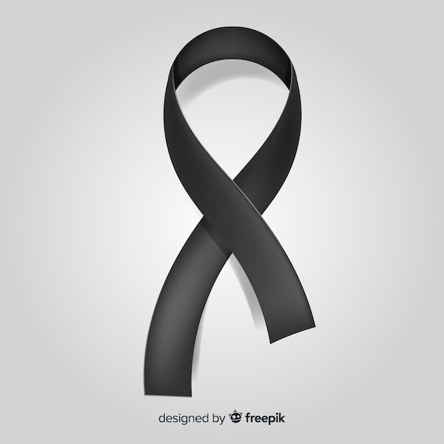 Free vector black ribbon background