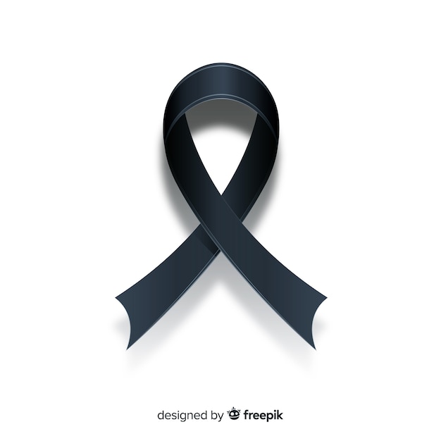 Black ribbon background